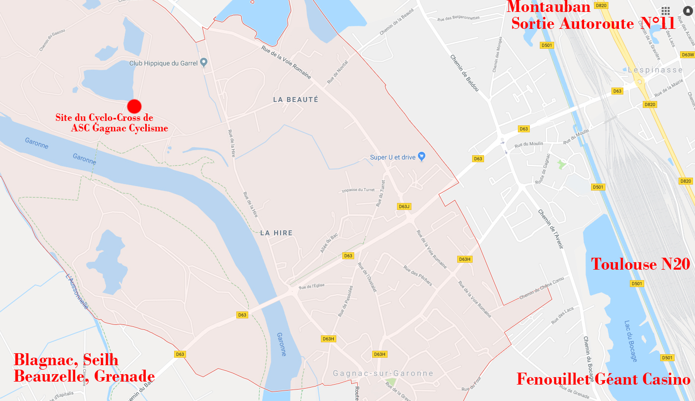 Plan accs site CX Gagnac