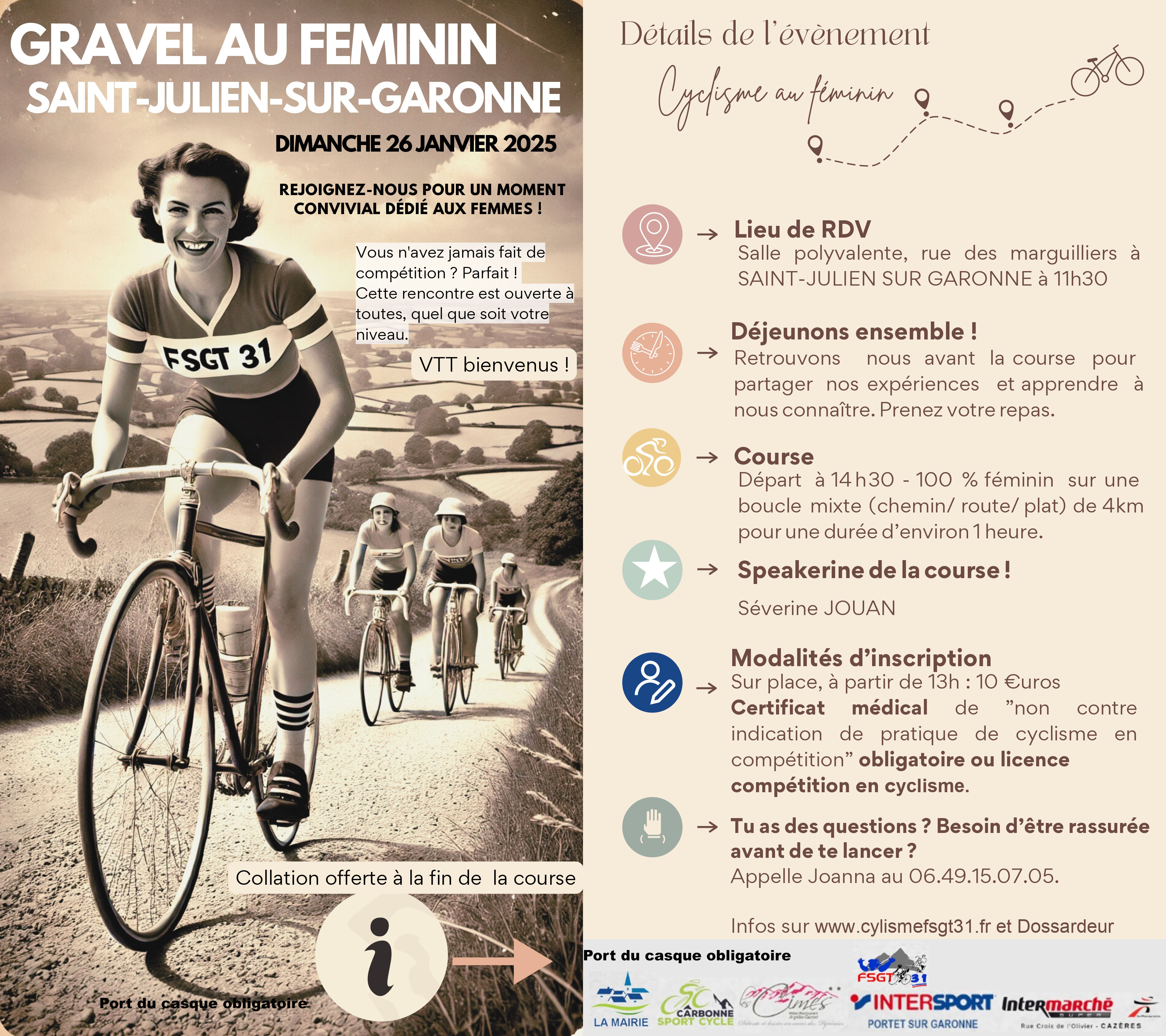 Affiche st julien dames 2025