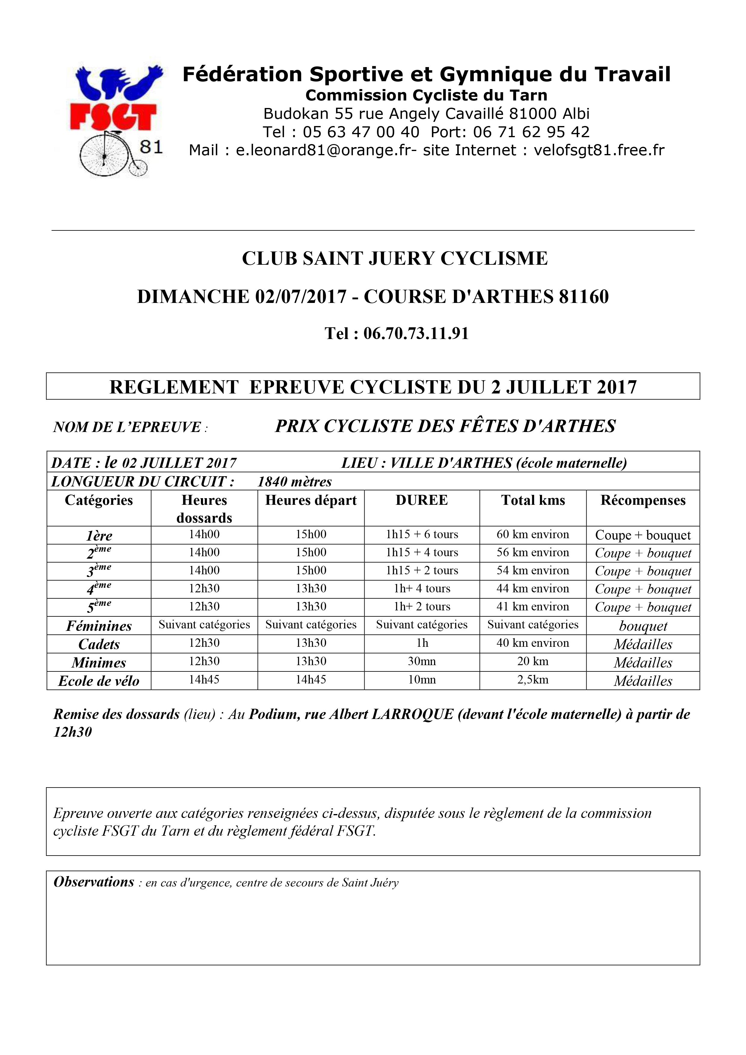 fiche course arthes 02072017