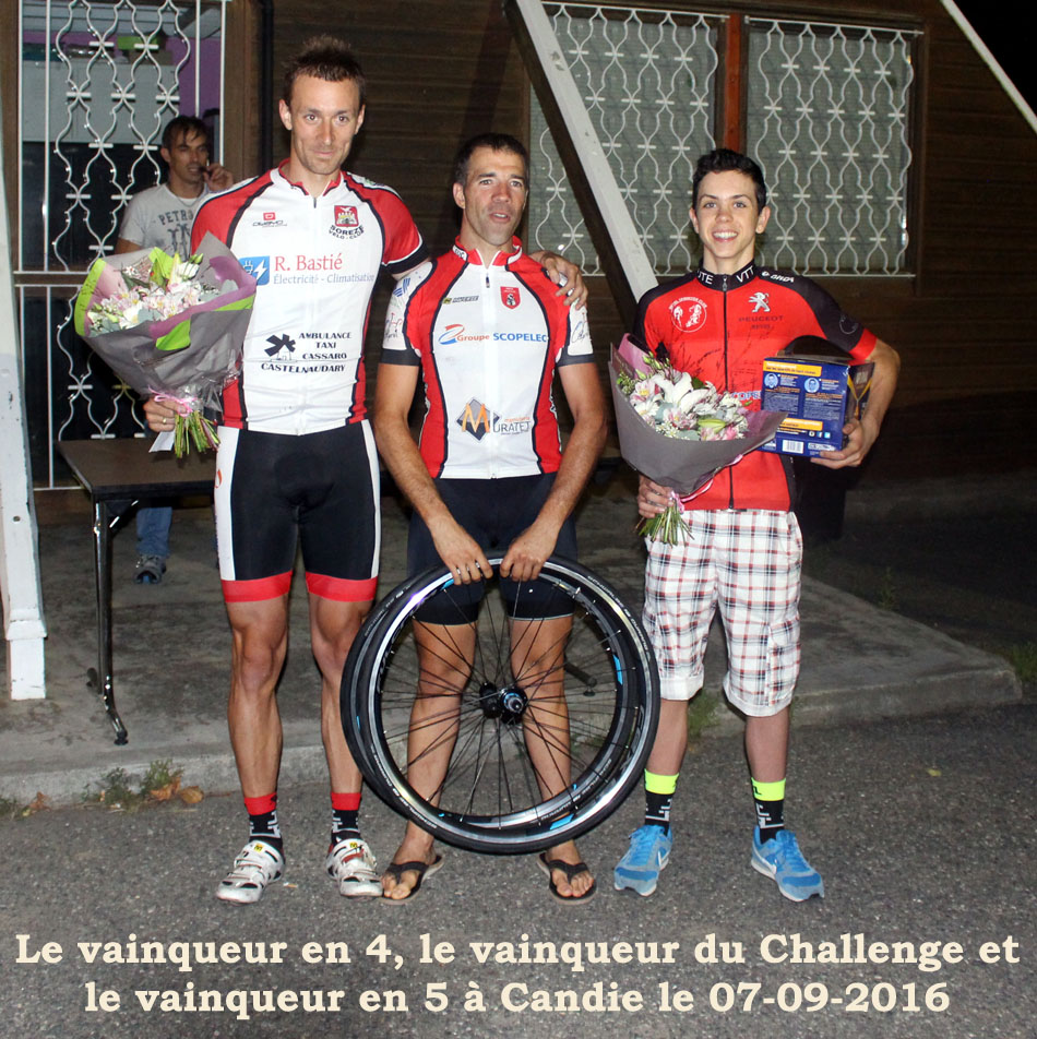 Candie 07 09 16 les vainqueurs